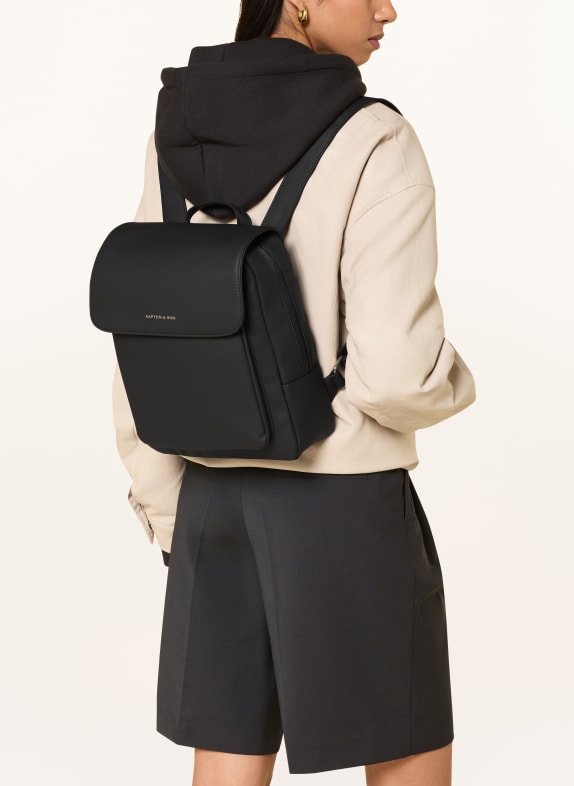 KAPTEN & SON Rugzak TROMSO 9 l ZWART / GOUD