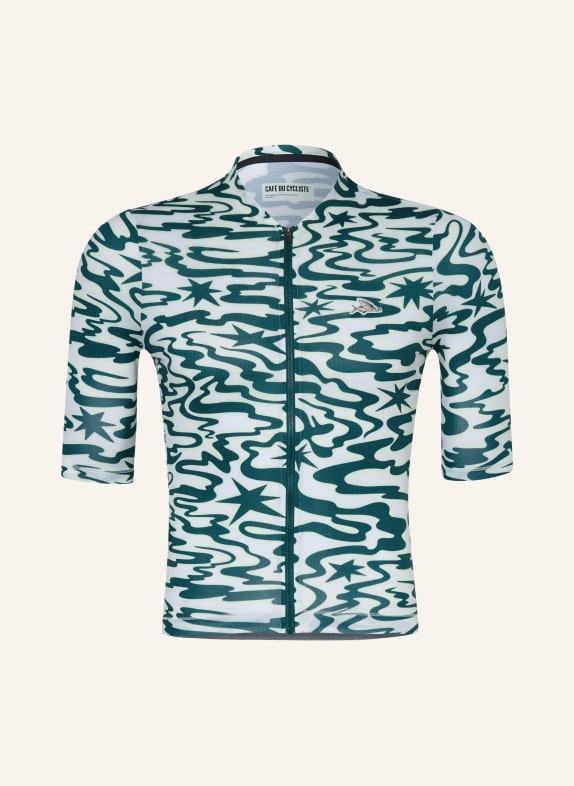CAFÉ DU CYCLISTE Fietsshirt LAURETTE WIT / GEEL / PETROL