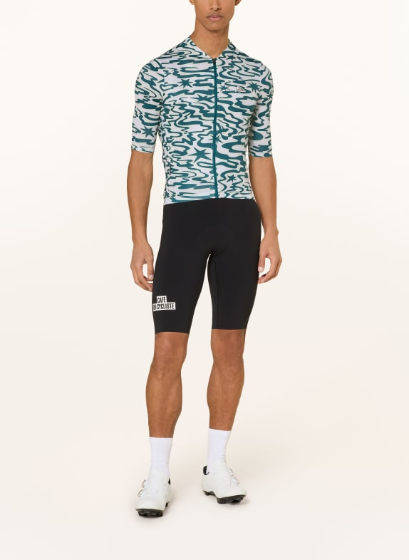 CAFÉ DU CYCLISTE Fietsshirt LAURETTE WIT / GEEL / PETROL