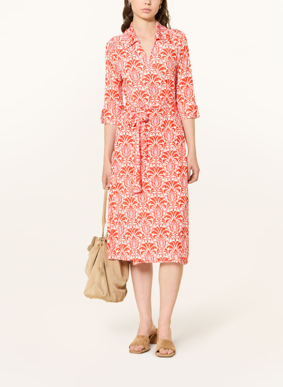 marivie Wickelkleid BISOU! aus Jersey ROT / CREME