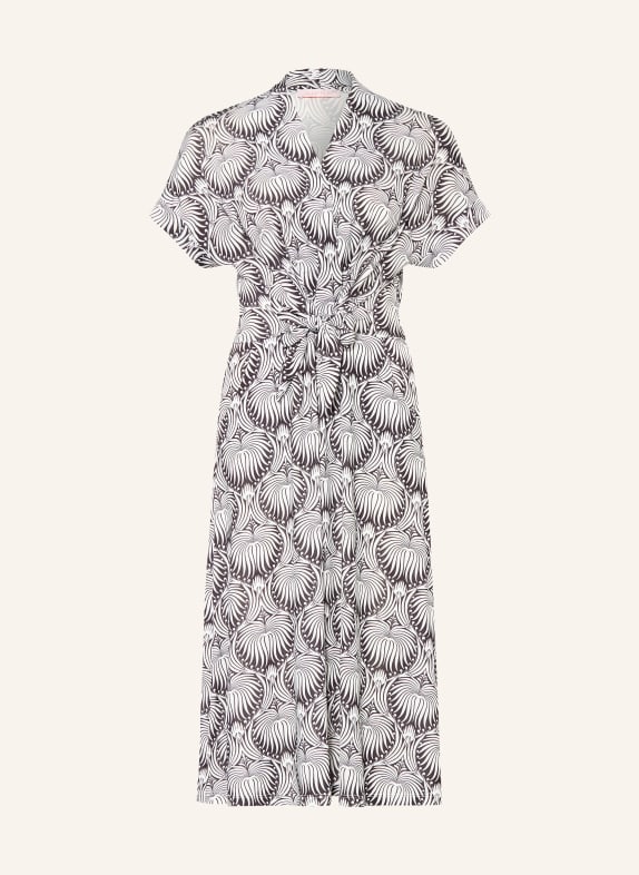 marivie Kleid PURE! in Wickeloptik WEISS / SCHWARZ