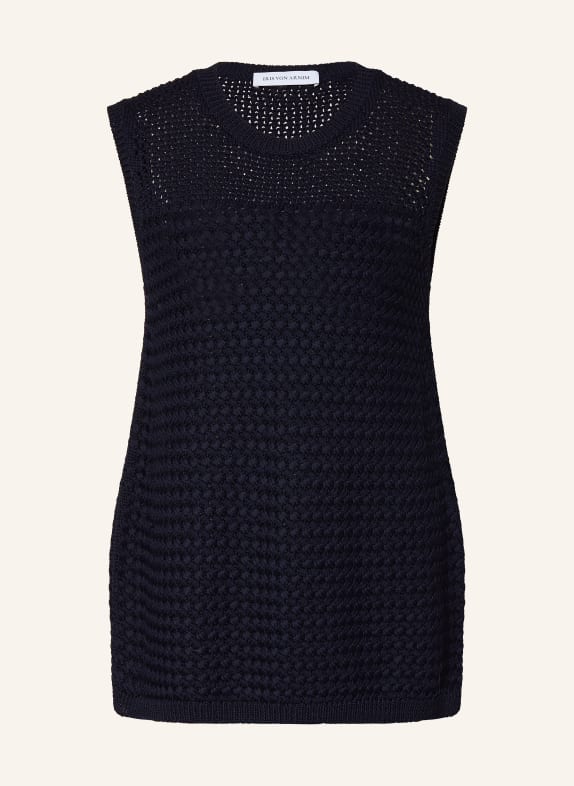 IRIS von ARNIM Top en maille CARIMA BLEU FONCÉ