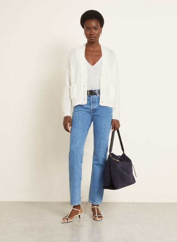 IRIS von ARNIM Vest LIMONE met mohair en zijde CRÈME