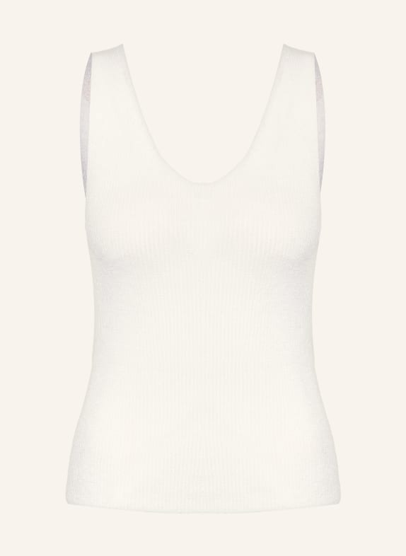 IRIS von ARNIM Stricktop MARBELLA mit WEISS