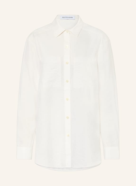 IRIS von ARNIM Chemisier NEMESIA CRASHED en soie BLANC