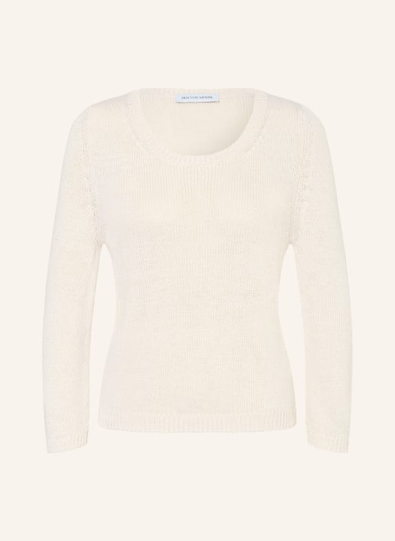 IRIS von ARNIM Trui DILIA met zijde en linnen CRÈME
