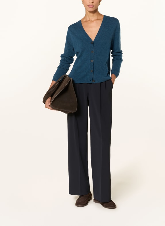 darling harbour Strickjacke aus Cashmere petrol melange