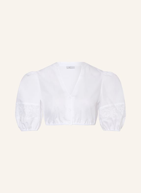 WALDORFF Dirndlbluse WEISS