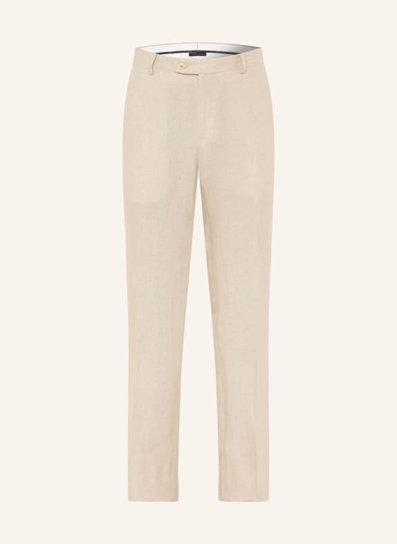 Brioni Linnen broek Regular Fit BEIGE