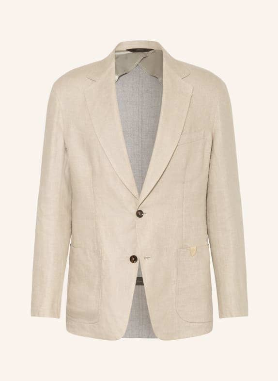 Brioni Linnen colbert met normale pasvorm BEIGE