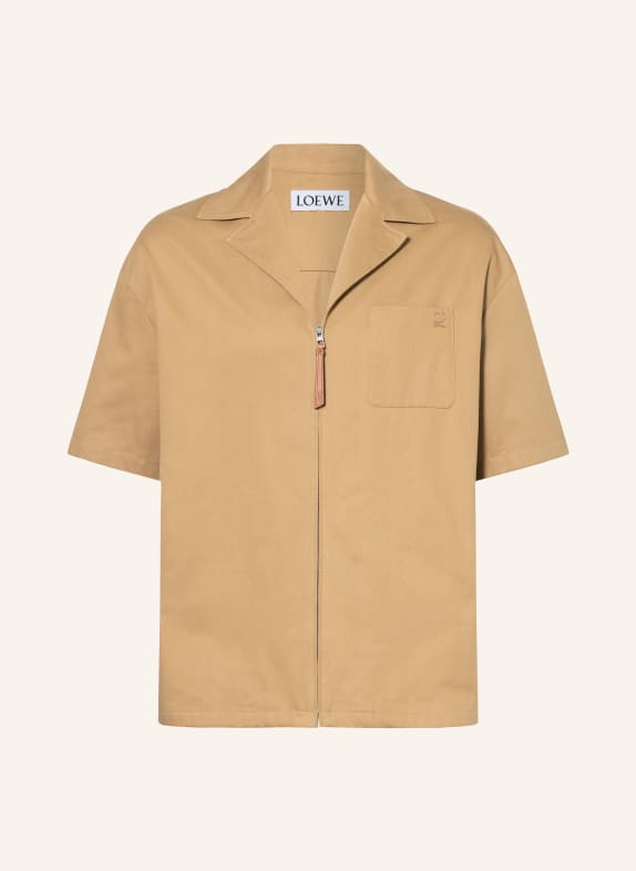 LOEWE Resorthemd Comfort Fit LICHTBRUIN