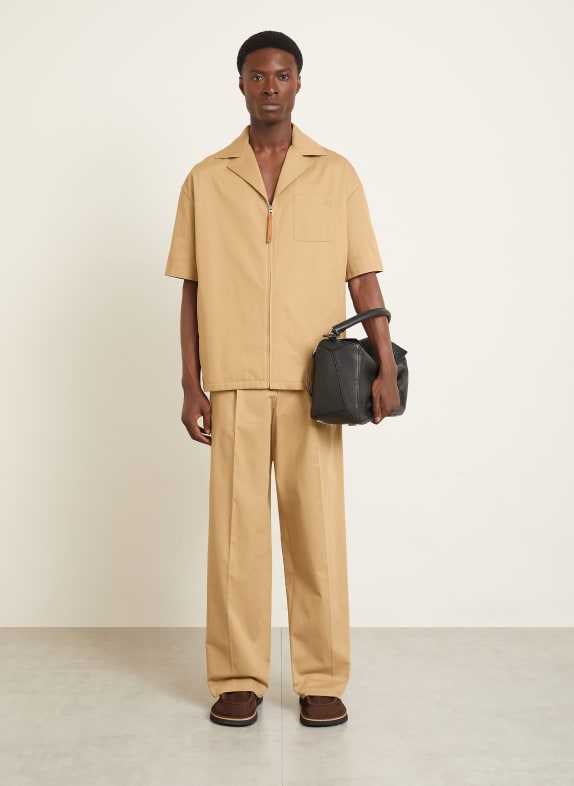 LOEWE Resortová košile Comfort Fit SVĚTLE HNĚDÁ