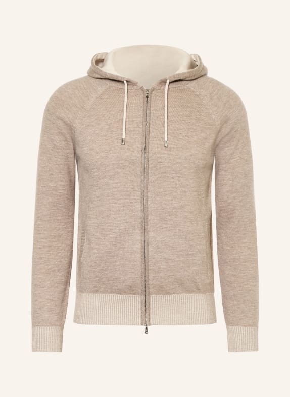 FIORONI Vest met kasjmier TAUPE