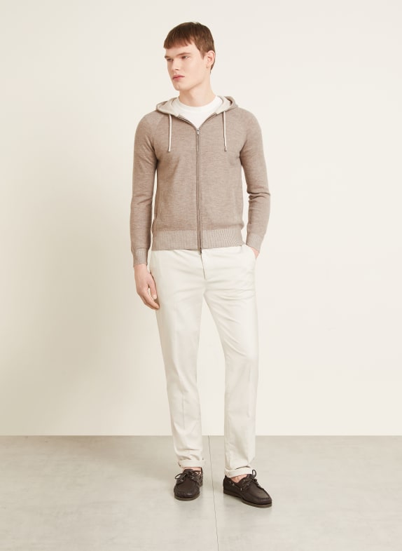 FIORONI Vest met kasjmier TAUPE