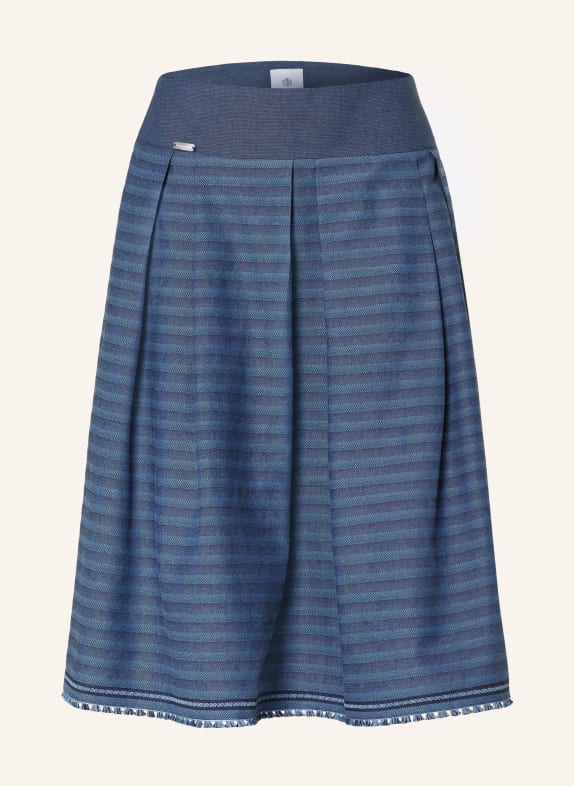 Hammerschmid Plooirok WEIDEN BLAUW / DONKERBLAUW