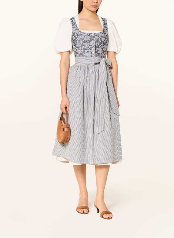 Hammerschmid Dirndl KOFLERSEE in a mix of materials LIGHT BLUE / BEIGE