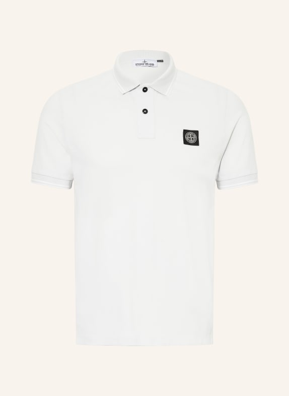 STONE ISLAND Piqué-Poloshirt HELLGRAU