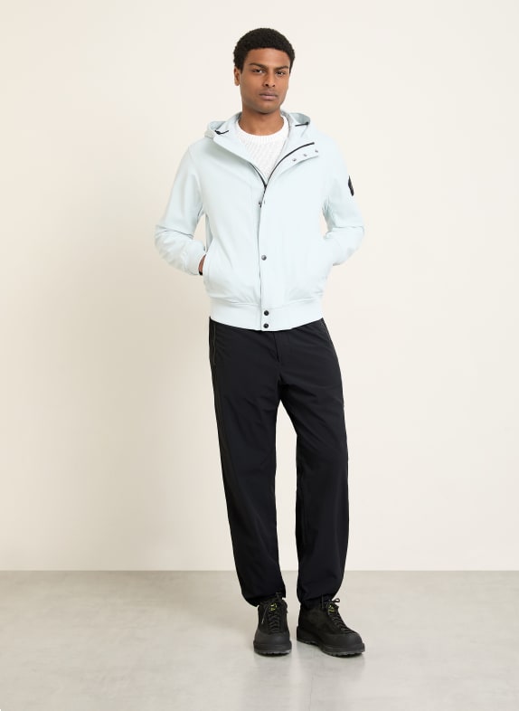 STONE ISLAND softshellová bunda TMAVĚ MODRÁ