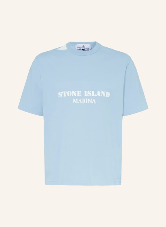 STONE ISLAND T-shirt LICHTBLAUW / WIT
