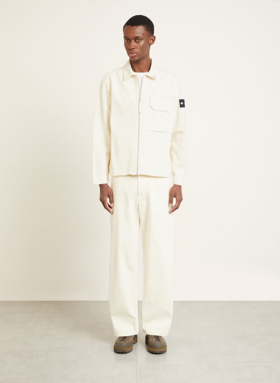 STONE ISLAND Denim Oversized Jacket DENIM PROJECT ECRU