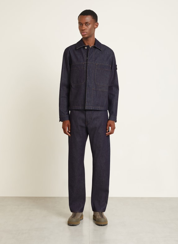 STONE ISLAND Jeansjas DENIM PROJECT VJ200 BLUE RAW