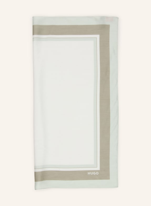 HUGO szal KREMOWY / KHAKI / JASNOZIELONY