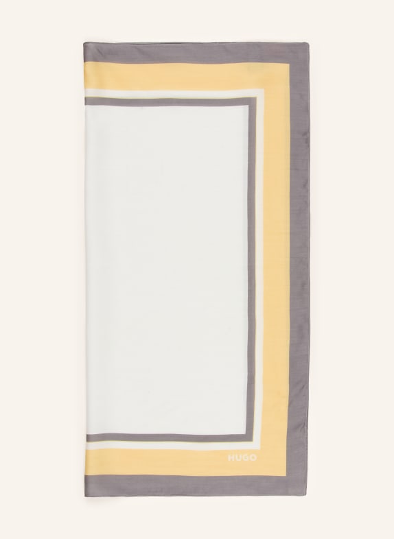 HUGO szal KREMOWY / SZARY / ŻÓŁTY