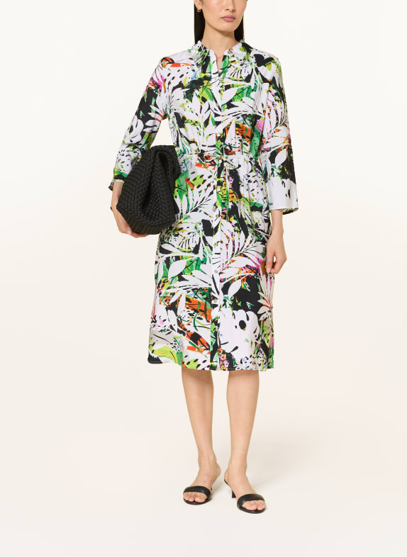 Joseph Ribkoff Hemdblusenkleid mit 3/4-Arm GRÜN / PINK / WEISS