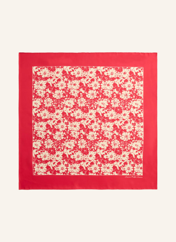 LAUREN RALPH LAUREN Seidentuch ROT / BEIGE