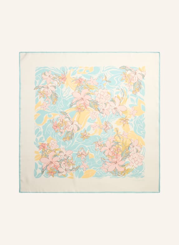 LAUREN RALPH LAUREN Seidentuch ECRU / ROSA / HELLBLAU