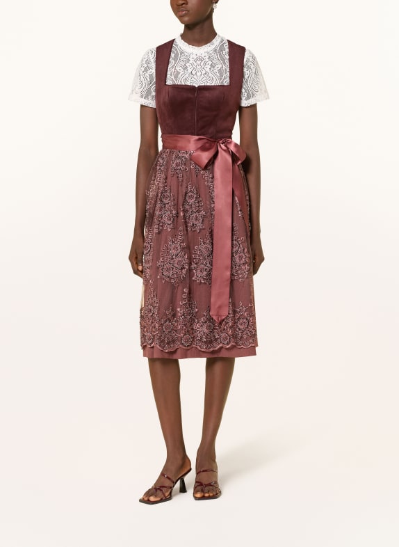KRÜGER Dirndlblouse van kant WIT