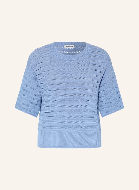 MORE & MORE Strickshirt BLAU