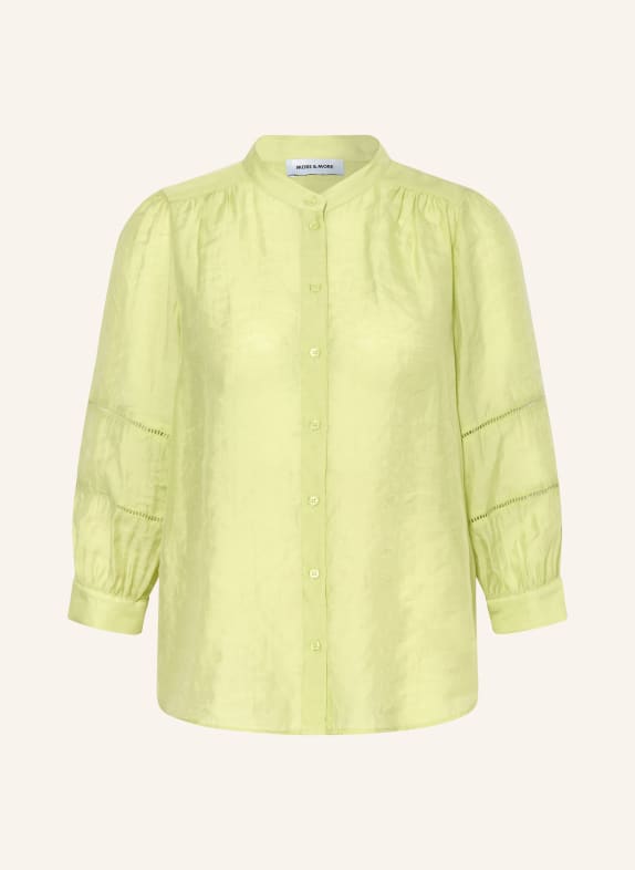 MORE & MORE Blouse à manches 3/4 VERT CLAIR