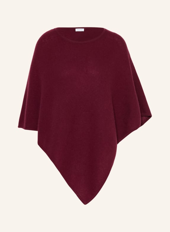 darling harbour Poncho en cachemire BORDEAUX