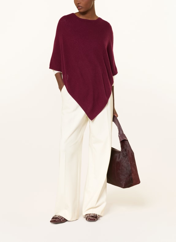 darling harbour Cashmere-Poncho BORDEAUX