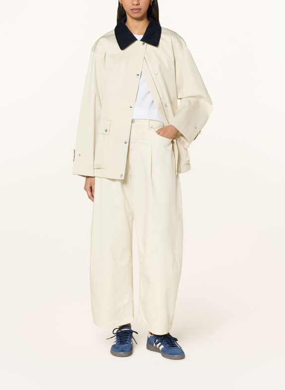 Buena Vista Jeans met wijde pijpen 6256 cream