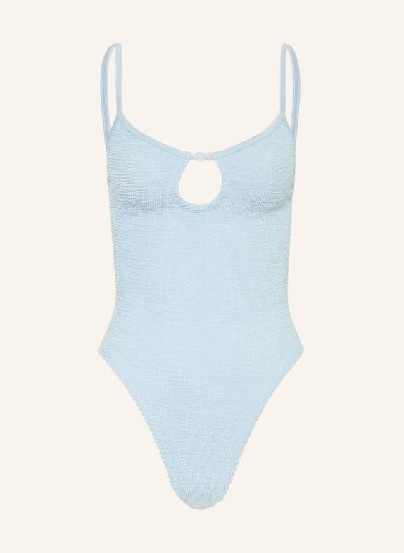Hunza G Maillot de bain MIA avec perles décoratives BLEU CLAIR
