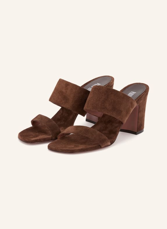 PARIS TEXAS Mules AVA DUNKELBRAUN