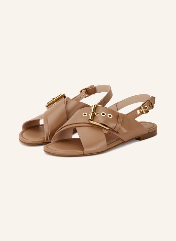 AGL Sandalen SUMMER CRISS CROSS CAMEL / GOLD