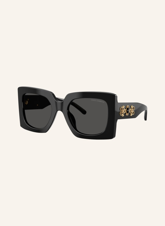 DOLCE & GABBANA Okulary przeciwsłoneczne DG4525B CZARNY/ CIEMNOSZARY