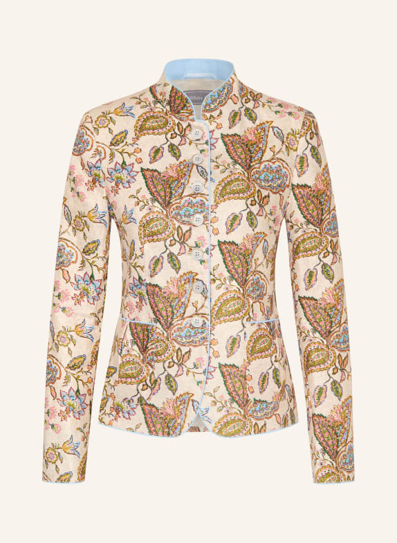 White Label Leinenblazer BEIGE / ORANGE / HELLBLAU