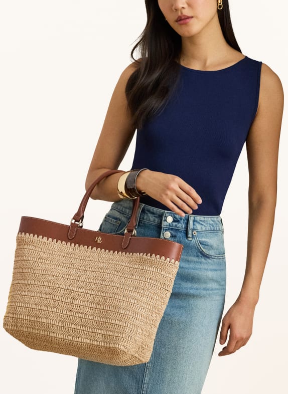 LAUREN RALPH LAUREN Shopper KYLA LICHTBRUIN / GOUD / BRUIN