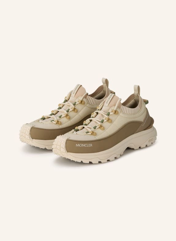 MONCLER Baskets TRAILGRIP LITE3 BEIGE / MARRON / VERT