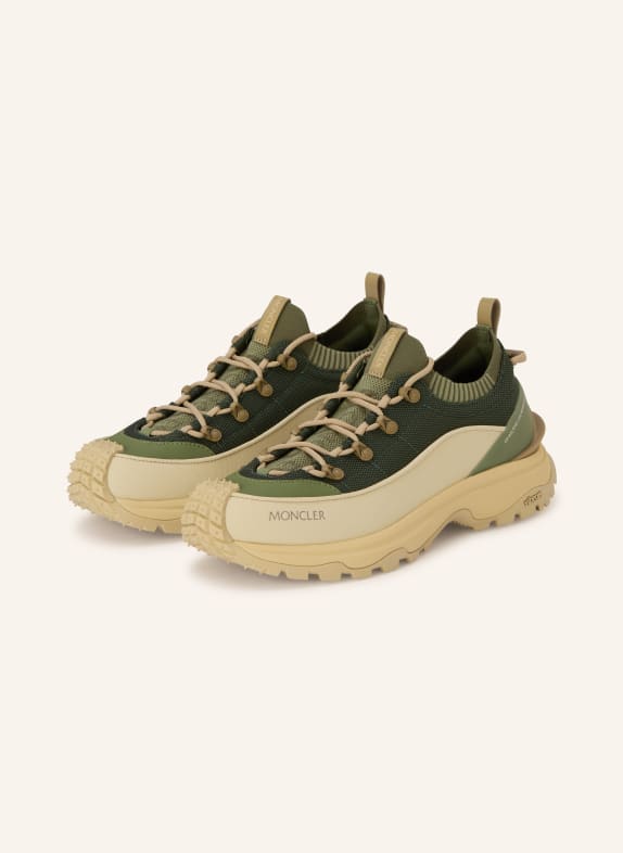 MONCLER Sneaker TRAILGRIP LITE3 DUNKELGRÜN / BEIGE