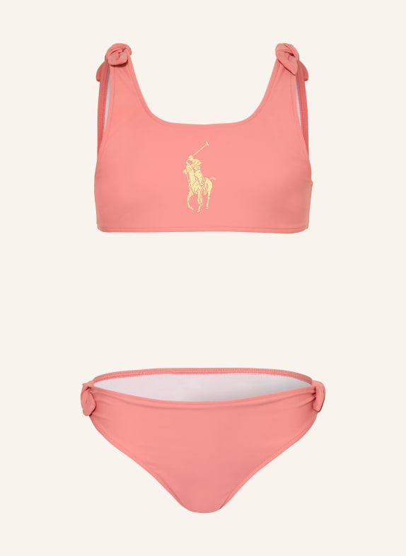 POLO RALPH LAUREN Bikini bustier ROSÉ / JAUNE CLAIR