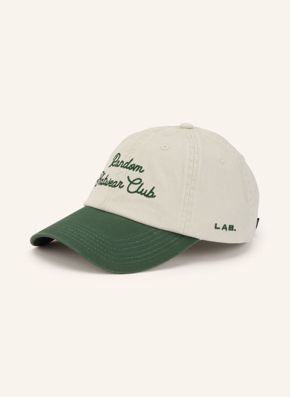 Hatline LAB Cap SOCIETY CREME / DUNKELGRÜN