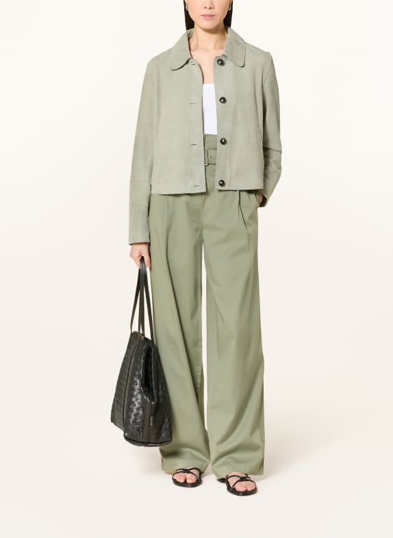 Marc O'Polo veste en cuir VERT CLAIR