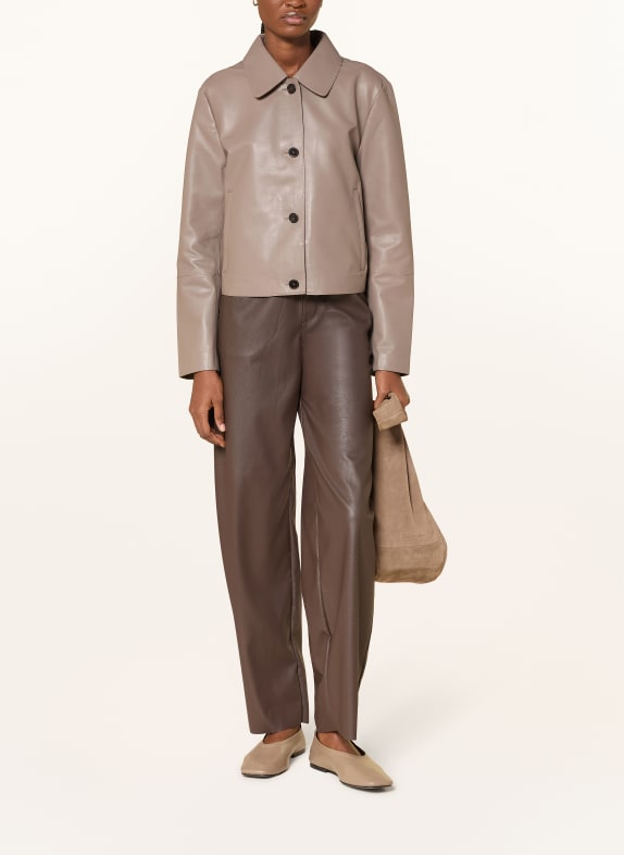 Marc O'Polo Lederjacke BEIGE