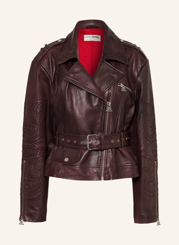 GESTUZ Lederjacke BXGKEN DUNKELROT