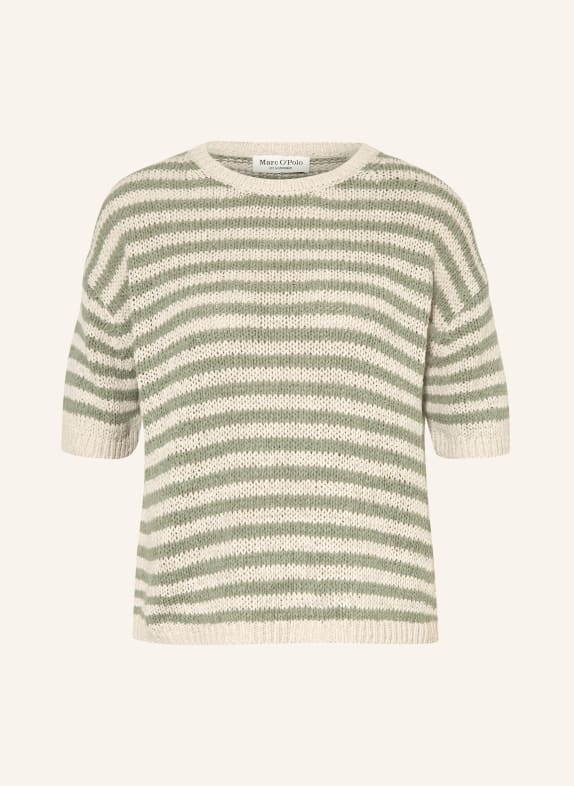 Marc O'Polo Gebreide trui GROEN / LICHTGRIJS